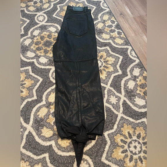 NWT 7 for all mankind black coated jeans - Picture 4 of 5